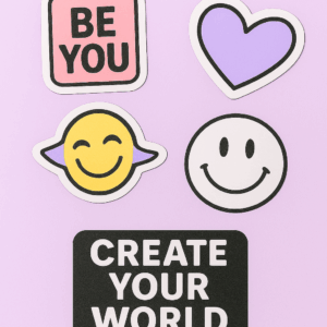 Stickers carnets personnalisables ÉDIT coloré