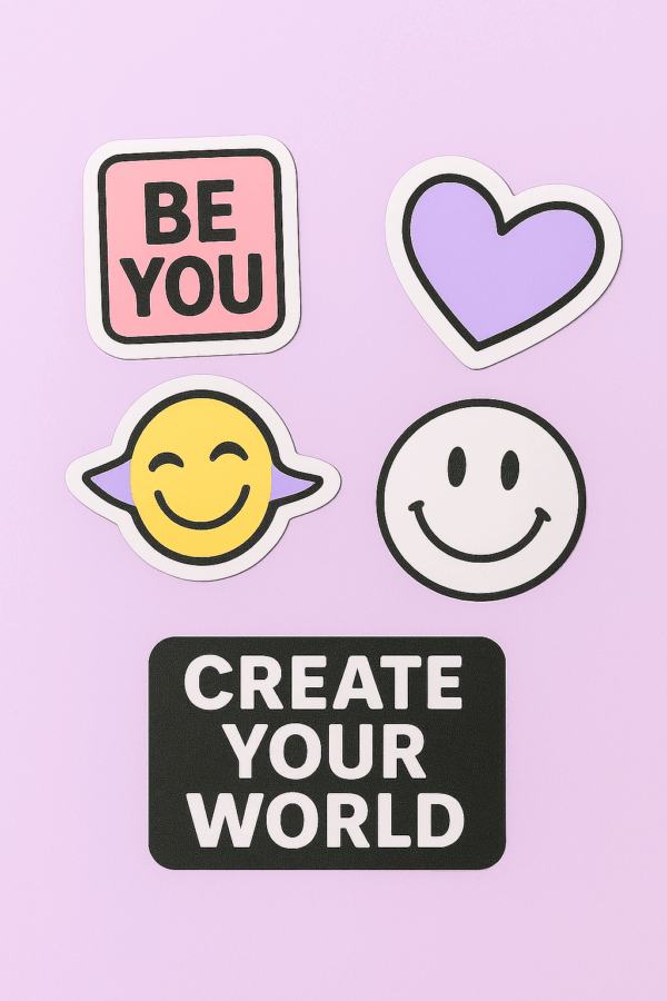 Stickers carnets personnalisables ÉDIT coloré